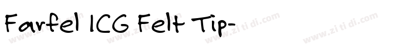 Farfel ICG Felt Tip字体转换